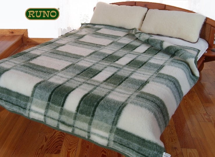 Koc Wełniany Zielony