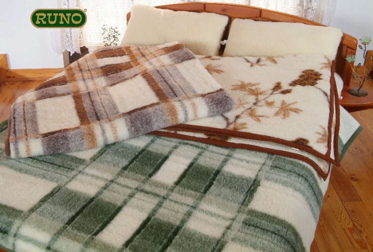 Koc Wełniany Zielony